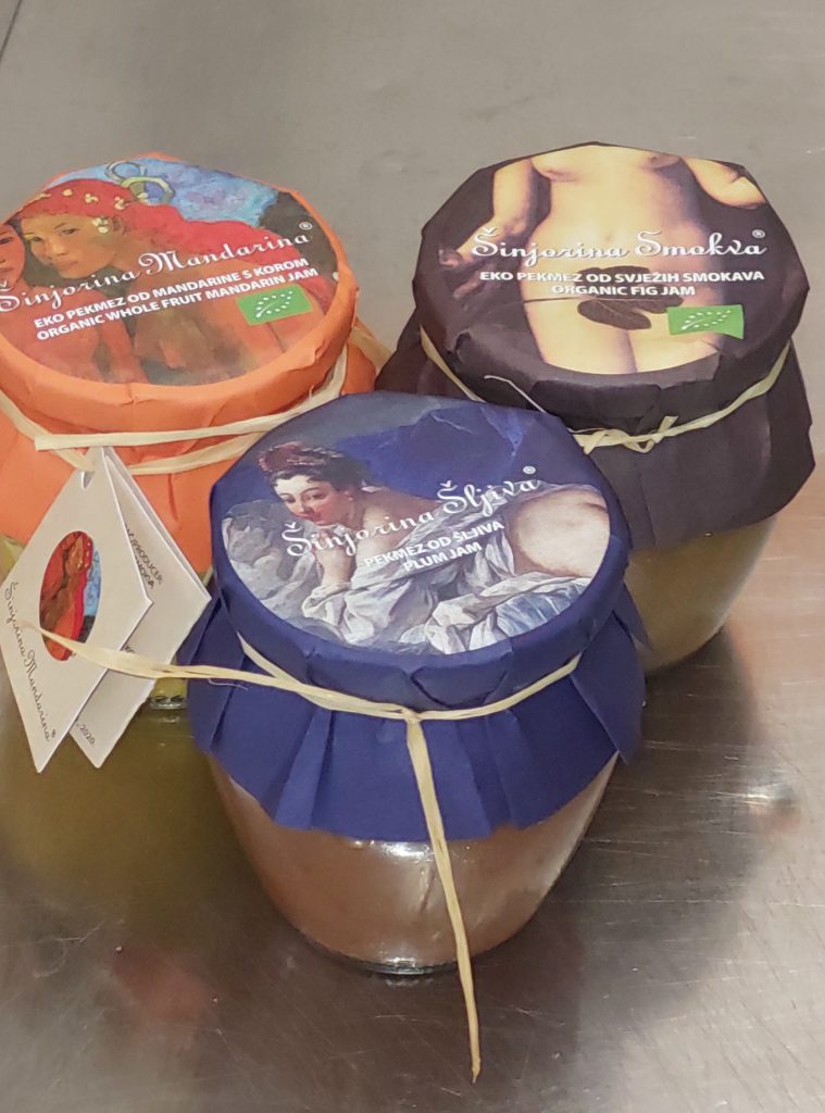 Smokva Šinjorina, Verpackung inspiriert von der künstlerischen Aktdarstellung